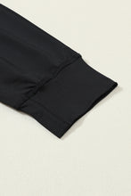 Load image into Gallery viewer, Black Drawstring Elastic Waistband Pocketed Joggers