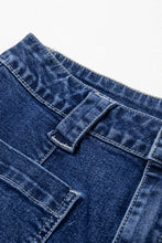 Load image into Gallery viewer, Sail Blue Wide Leg Pocketed High Waist Jeans
