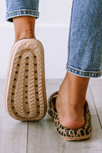 Load image into Gallery viewer, Leopard Print Thick Sole Slip On Slippers