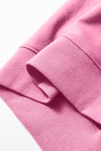 Load image into Gallery viewer, Bright Pink Oversize Blessed Embroidered Mock Neck Sweatshirt