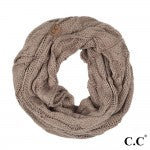 Load image into Gallery viewer, C.C SF-800 cable knit infinity scarf
