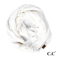 Load image into Gallery viewer, C.C SF-800 cable knit infinity scarf
