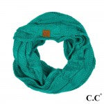 Load image into Gallery viewer, C.C SF-800 cable knit infinity scarf
