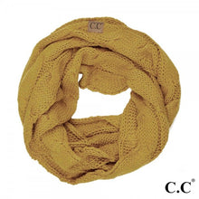 Load image into Gallery viewer, C.C SF-800 cable knit infinity scarf
