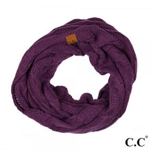 Load image into Gallery viewer, C.C SF-800 cable knit infinity scarf
