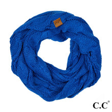Load image into Gallery viewer, C.C SF-800 cable knit infinity scarf
