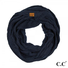 Load image into Gallery viewer, C.C SF-800 cable knit infinity scarf
