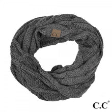 Load image into Gallery viewer, C.C SF-800 cable knit infinity scarf
