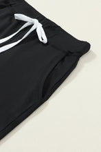 Load image into Gallery viewer, Black Drawstring Elastic Waistband Pocketed Joggers
