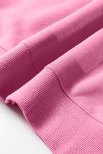 Load image into Gallery viewer, Bright Pink Oversize Blessed Embroidered Mock Neck Sweatshirt
